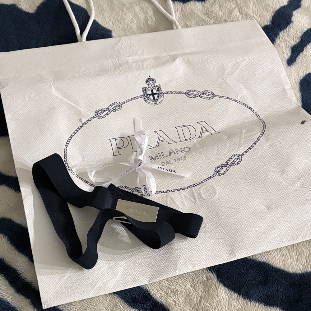 Prada Navy Blue Belt